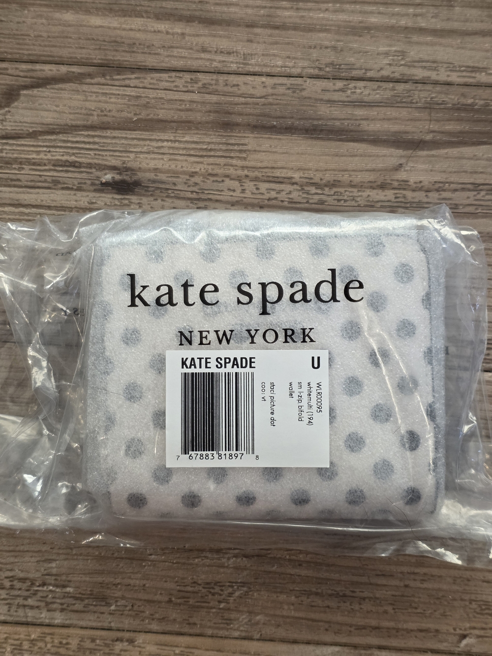 Kate Spade Spencer Cabana Dot Small Bifold Wallet - Picture 5 of 5